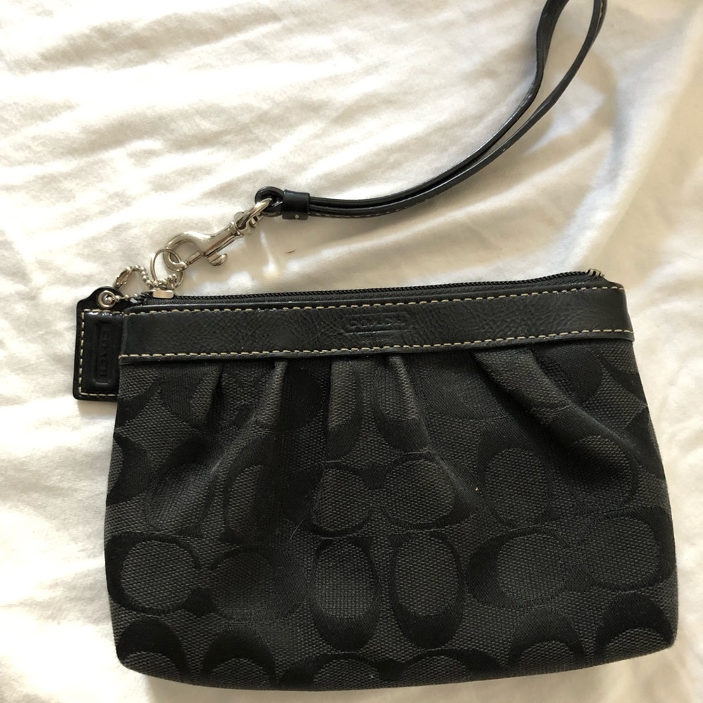 COACH Black Ruched Wrislet